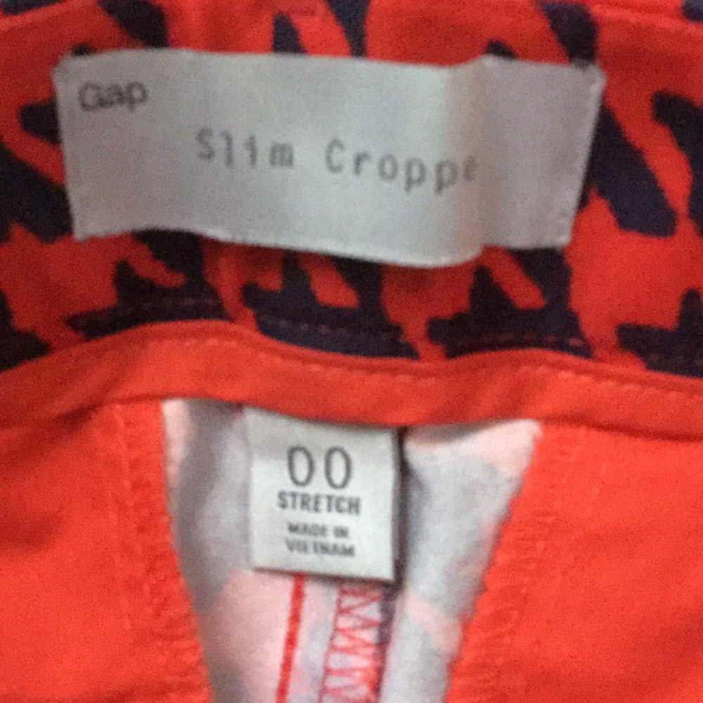NWOT Gap slim cropped pants Sz 00 - Picture 3 of 3